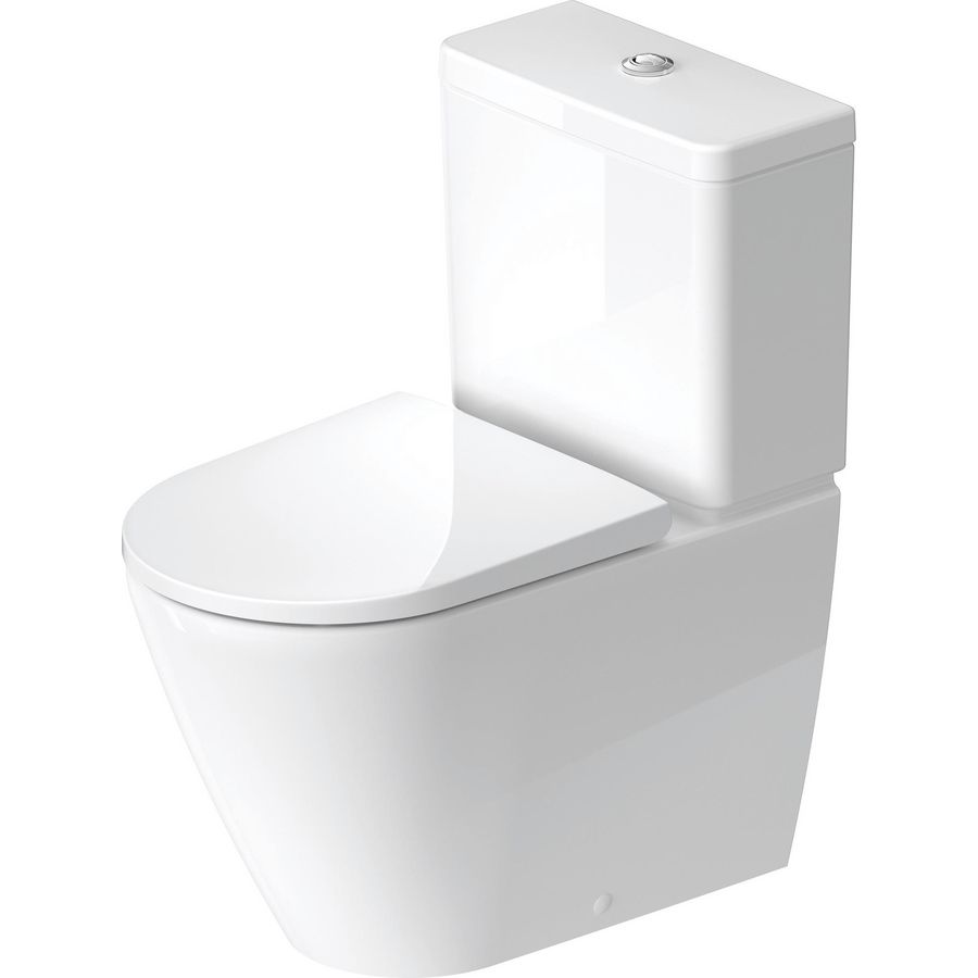 D-NEO #200209 staand closet tbv duoblok 650mm wit diepspoel rimless voor stortbak 4,5ltr. PK.|waterpas (excl. zitting / reservoir)