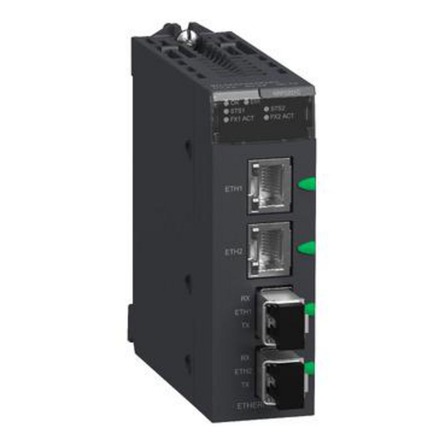 Fiber Converter Modicon X80 SM/LC 2 kanalen 100Mb Gehard