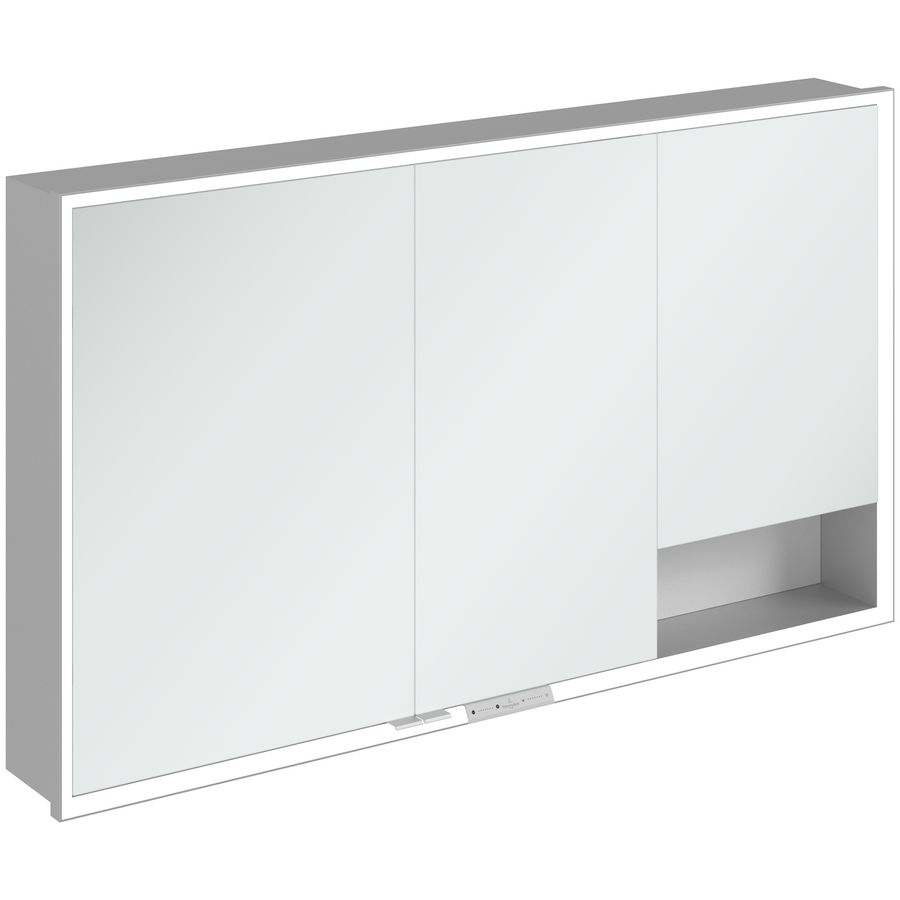 Inbouw-spiegelkast My View+ 1300x750x168mm Pure White