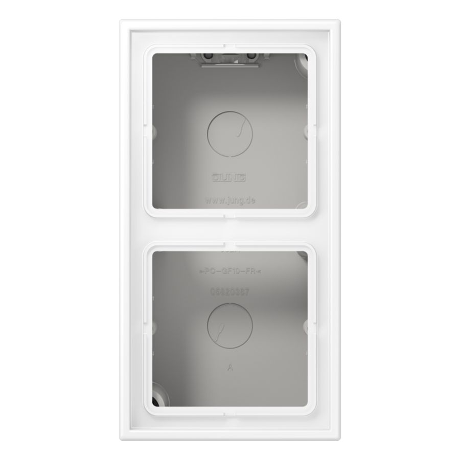 Opbouwkap gesloten LS990 wit mat 2-voudig