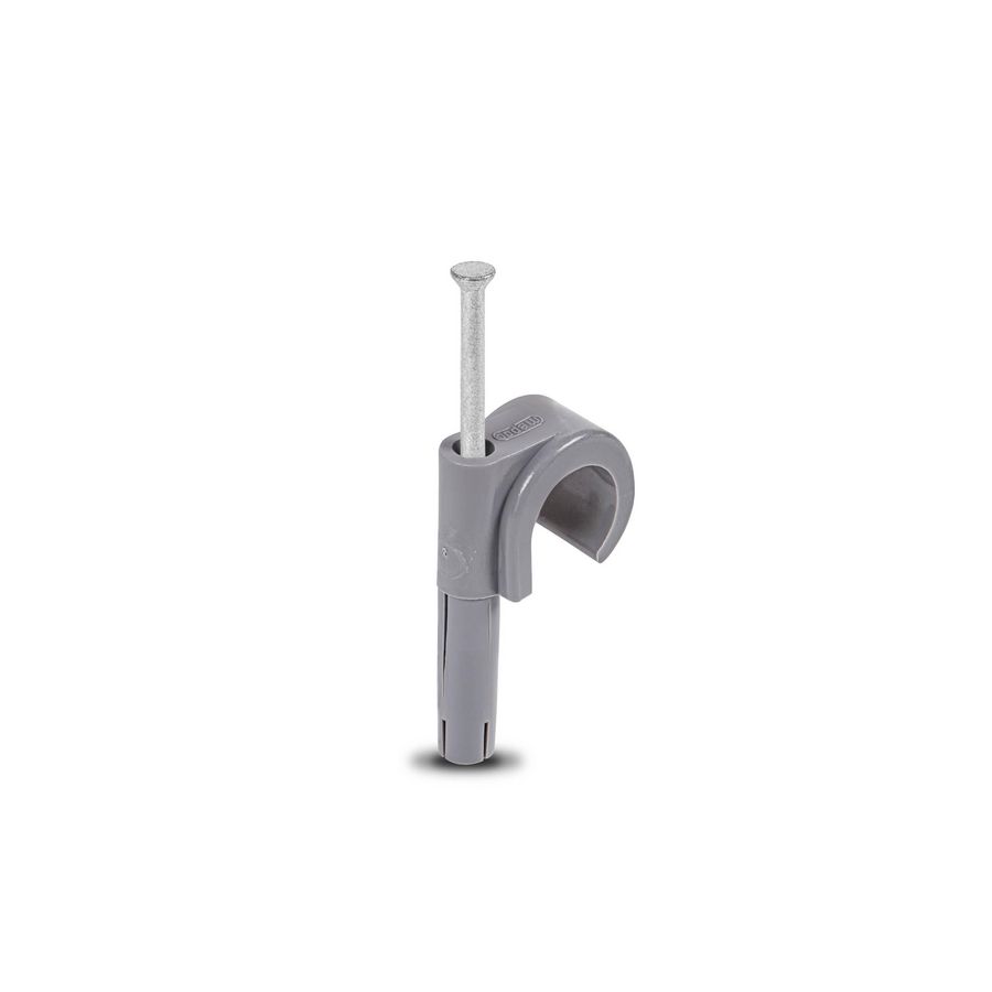Doos a 100st. Plugclip nagel 8/10mm grijs