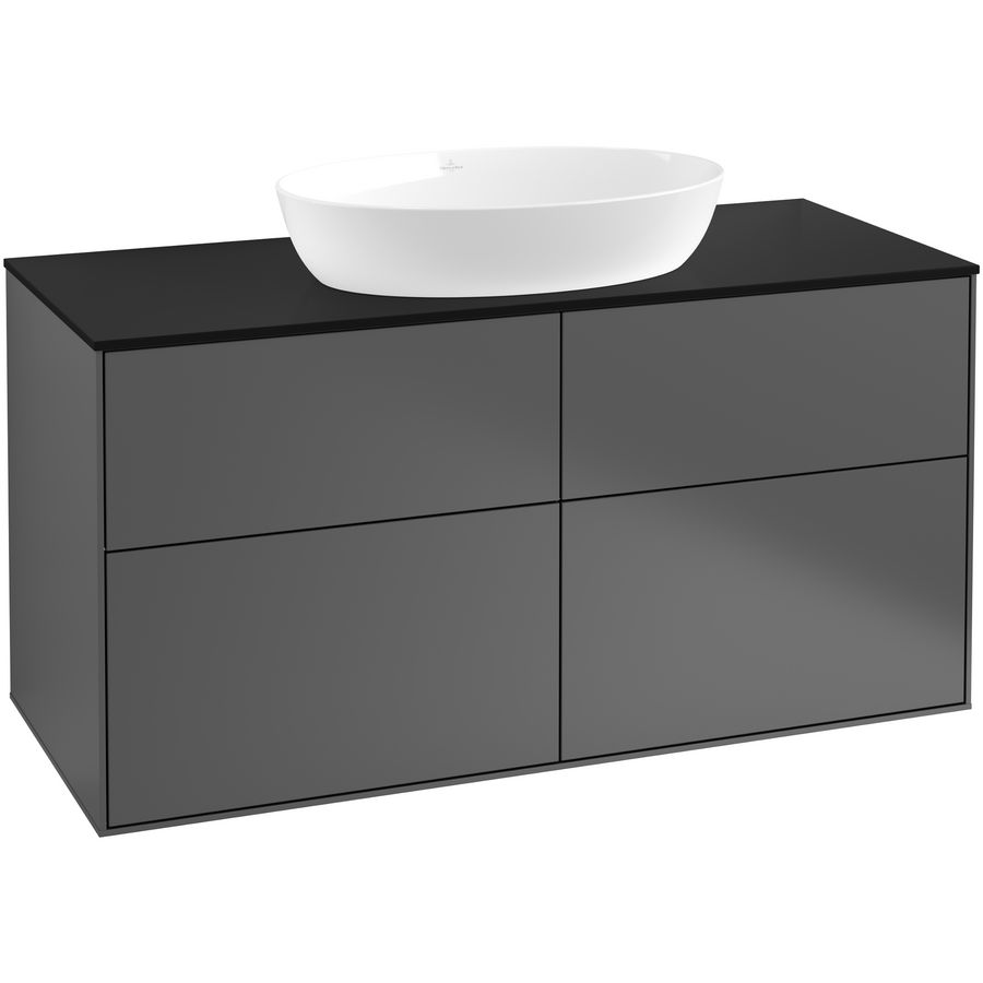 Wastafelonderkast Finion 1200x603x501mm Antr. Matt Lacquer FA3200GK