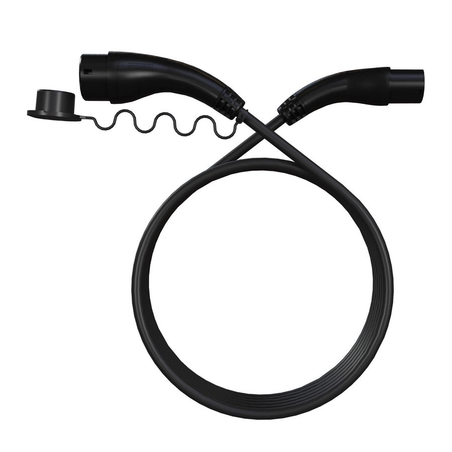 7.5 m Straight Type 2 Cable, Black