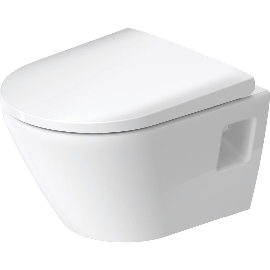 D-NEO #258709 wandcloset verkort 480mm wit diepspoel rimless 4,5ltr. (excl. zitting)