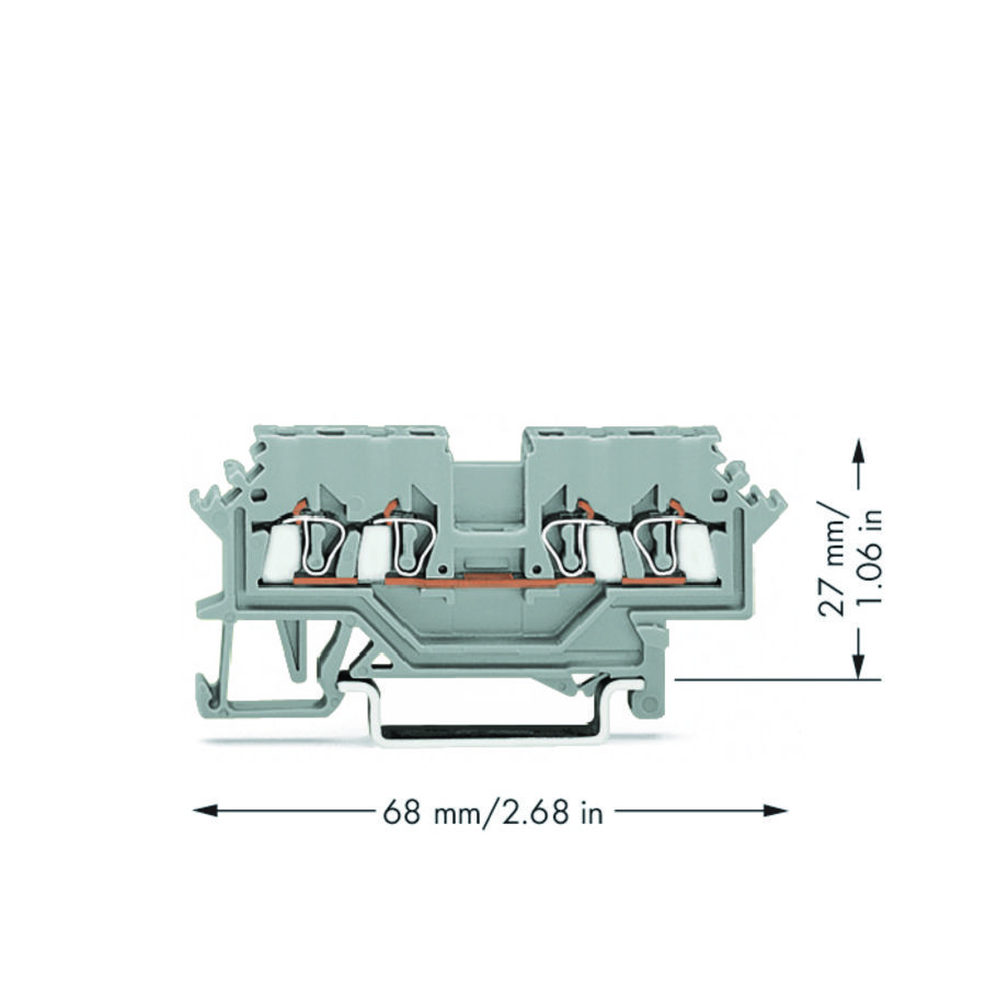 4-draads rijgklem 1,5mm² markeringsh. zijkant 279-621VVE=100