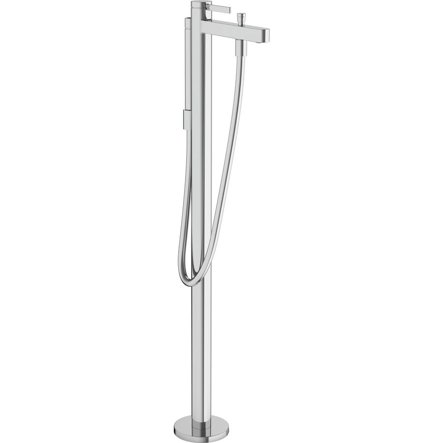 Afbouwdeel Finoris 1-hendel vrijstaande badmengkraan chroom sprong 210mm incl. staafdouche+slang excl. inbouwdeel
