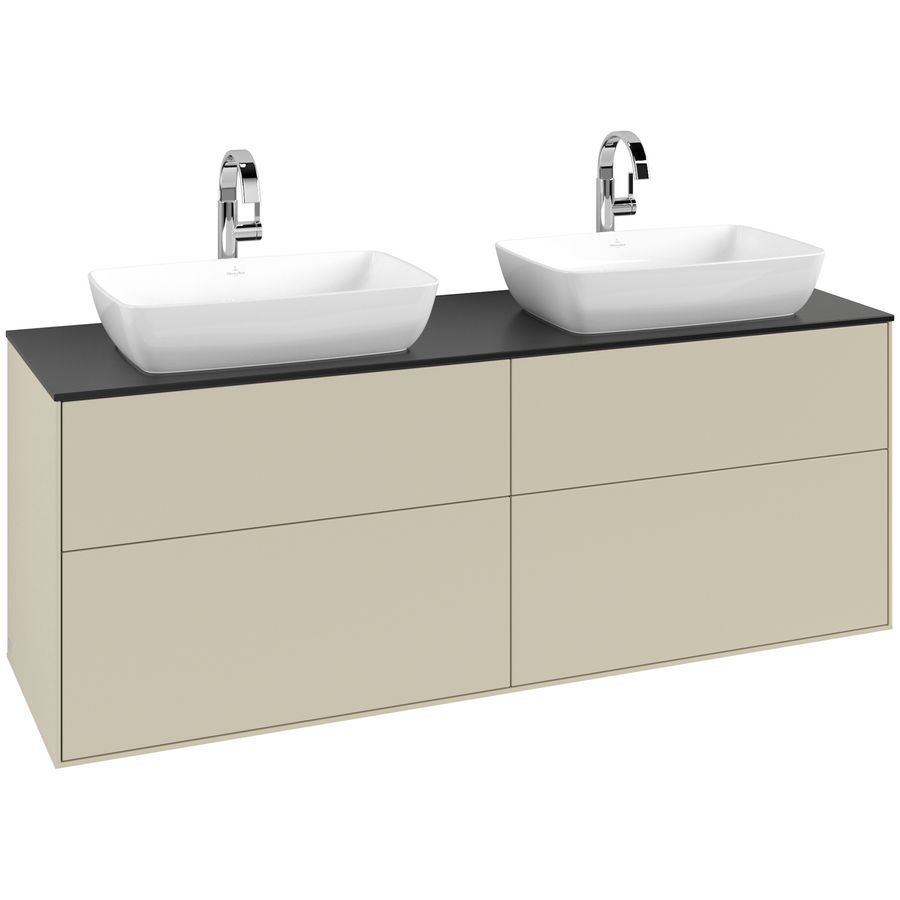 Wastafelonderkast Finion 1600x603x501mm S.Grey Matt Lacquer G84200HJ