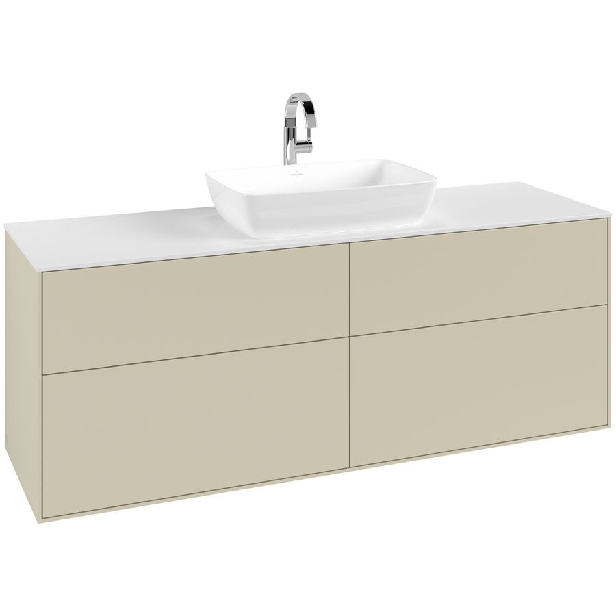 Wastafelonderkast Finion 1600x603x501mm S.Grey Matt Lacquer G85100HJ