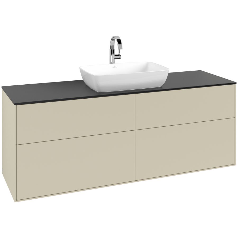 Wastafelonderkast Finion 1600x603x501mm S.Grey Matt Lacquer G85200HJ