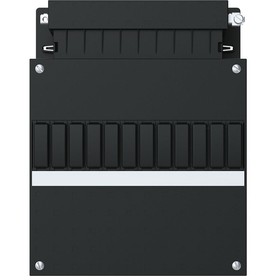 Lege groepenkast incl 1x DIN-rail 220x220mm 12 modulen