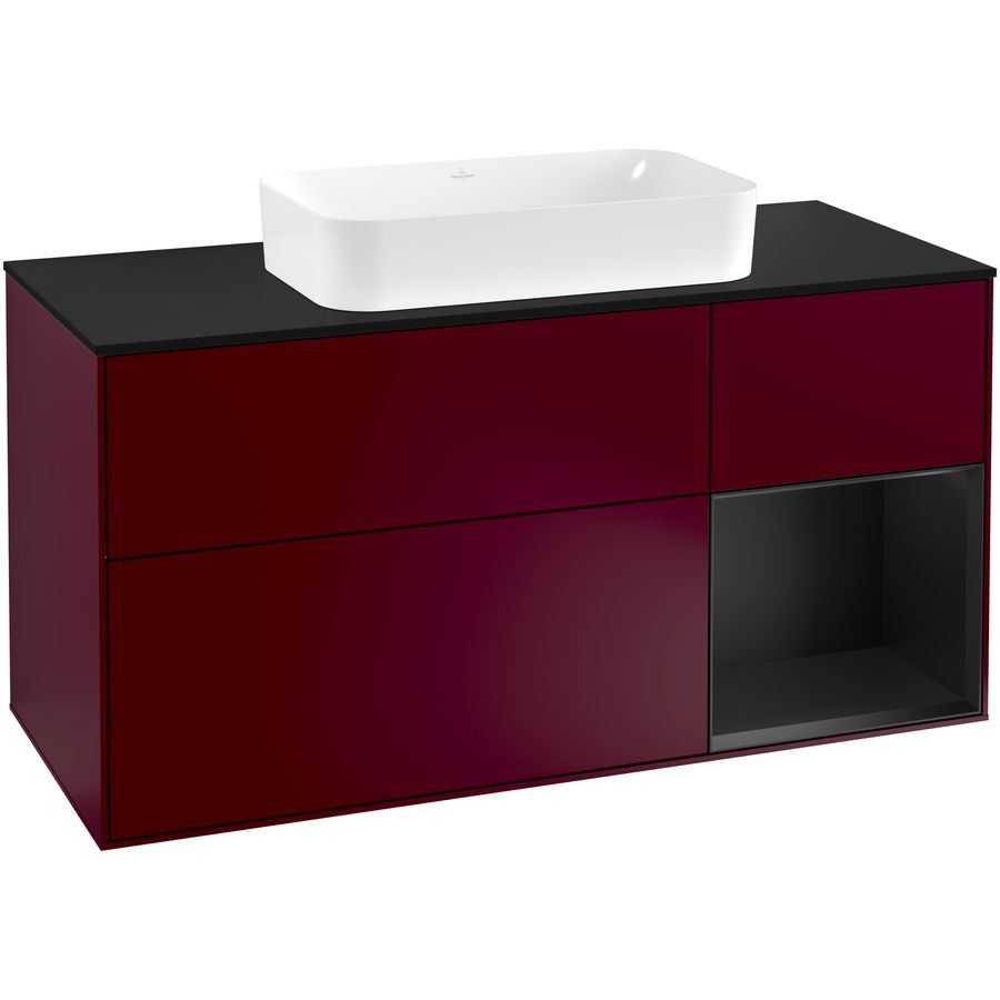 Wastafelonderkast Finion 1200x603x501mm Peony Matt Lacquer F302PDHB