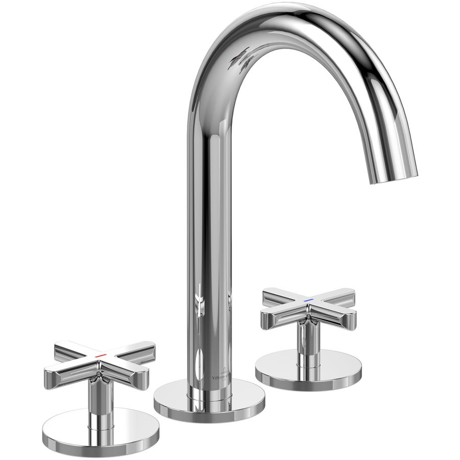 Driegats wastafelkraan Loop & Friends Chrome TVZ10600900061