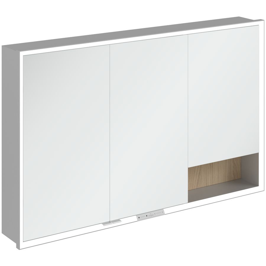 Inbouw-spiegelkast My View+ 1200x750x168mm Nordic Oak