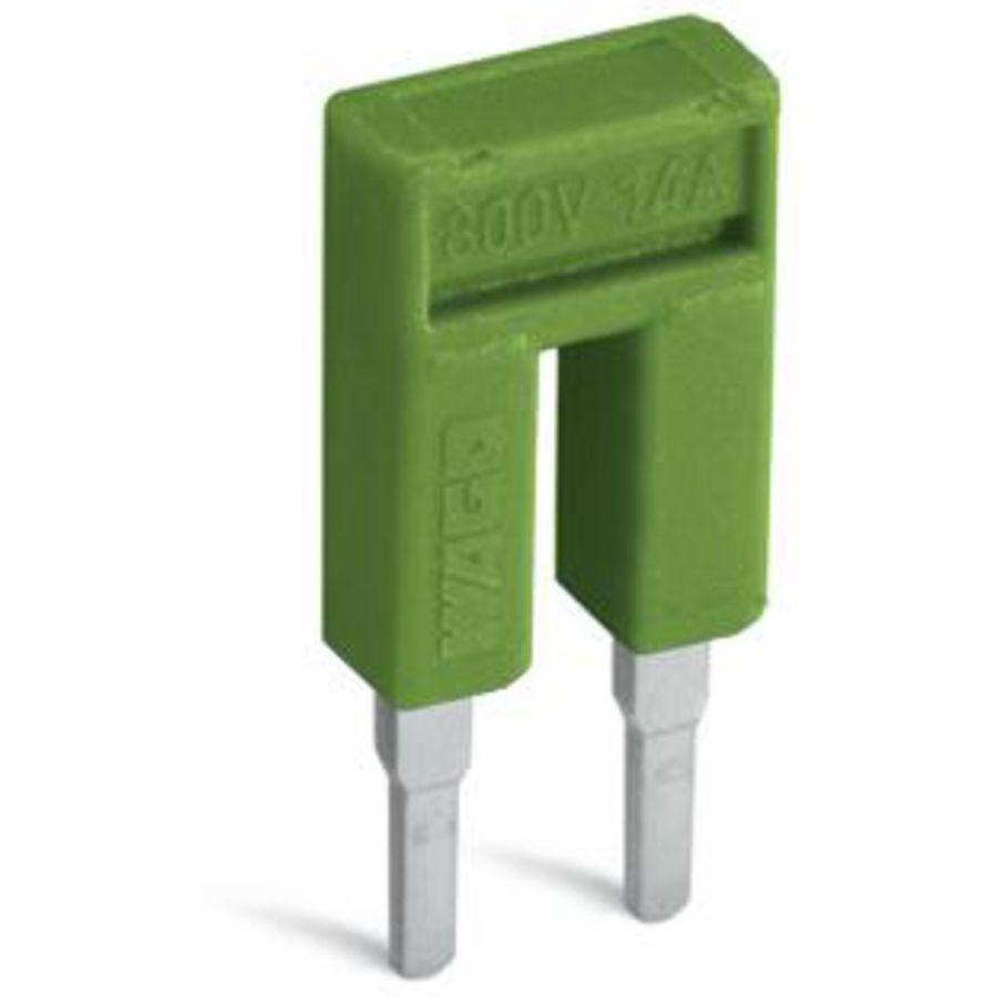 Brug 2-voudig geisoleerd geel-groen VVE=25