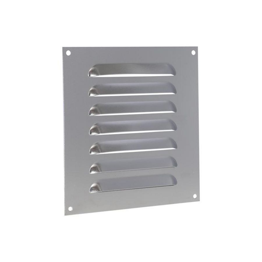 ALU schoepenrooster vlak model 150x150mm