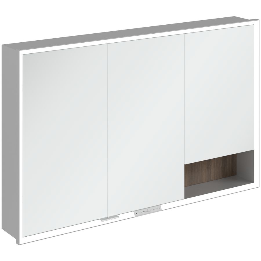 Inbouw-spiegelkast My View+ 1200x750x168mm Arizona Oak