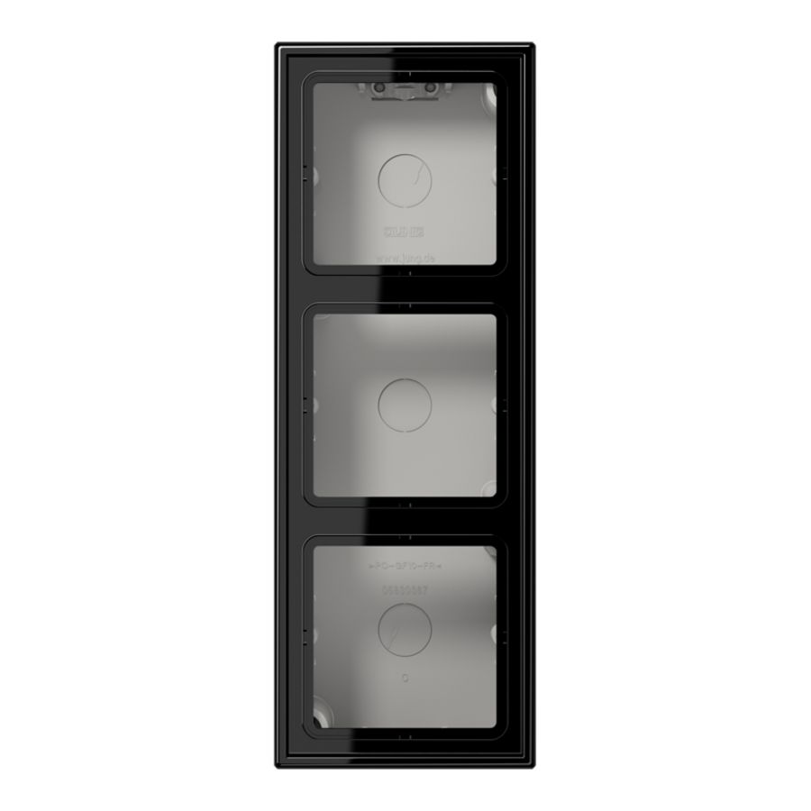Opbouwkap gesloten LS990 zwart 3-voudig