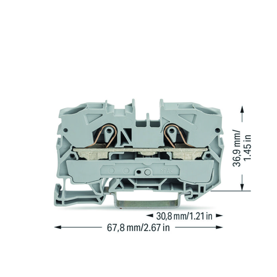 2-draads rijg 10mm² voor Ex e II- 2010-1201 VVE=25
