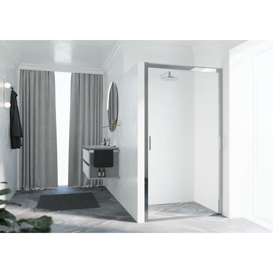Zephyros 2.0 3p 126 ver.126-132cm helder glas chroom