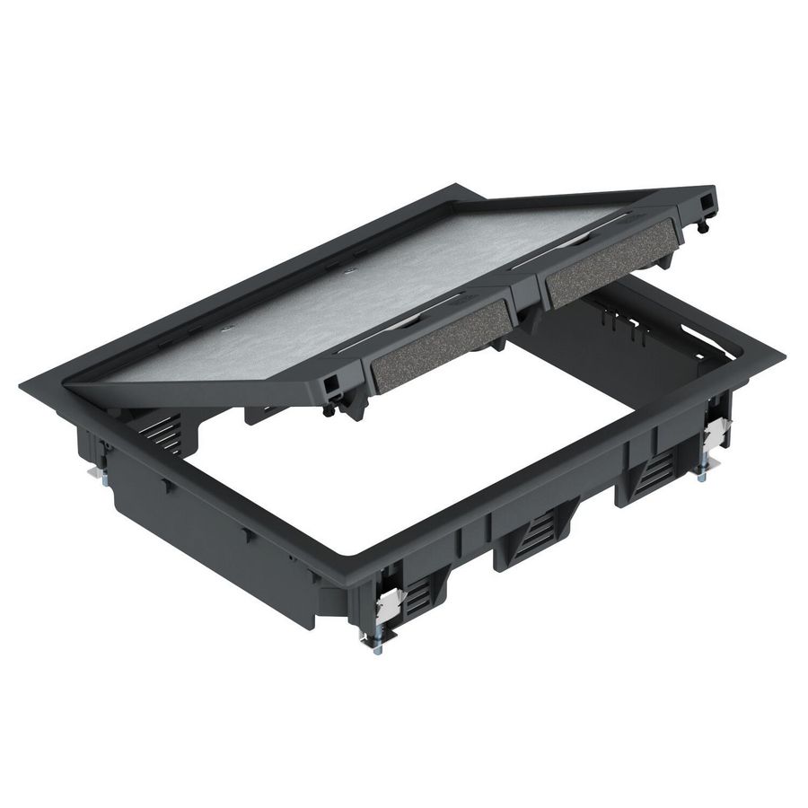 Inbouweenheid voor kanaalmontage 273x220x61 polyamid zwart