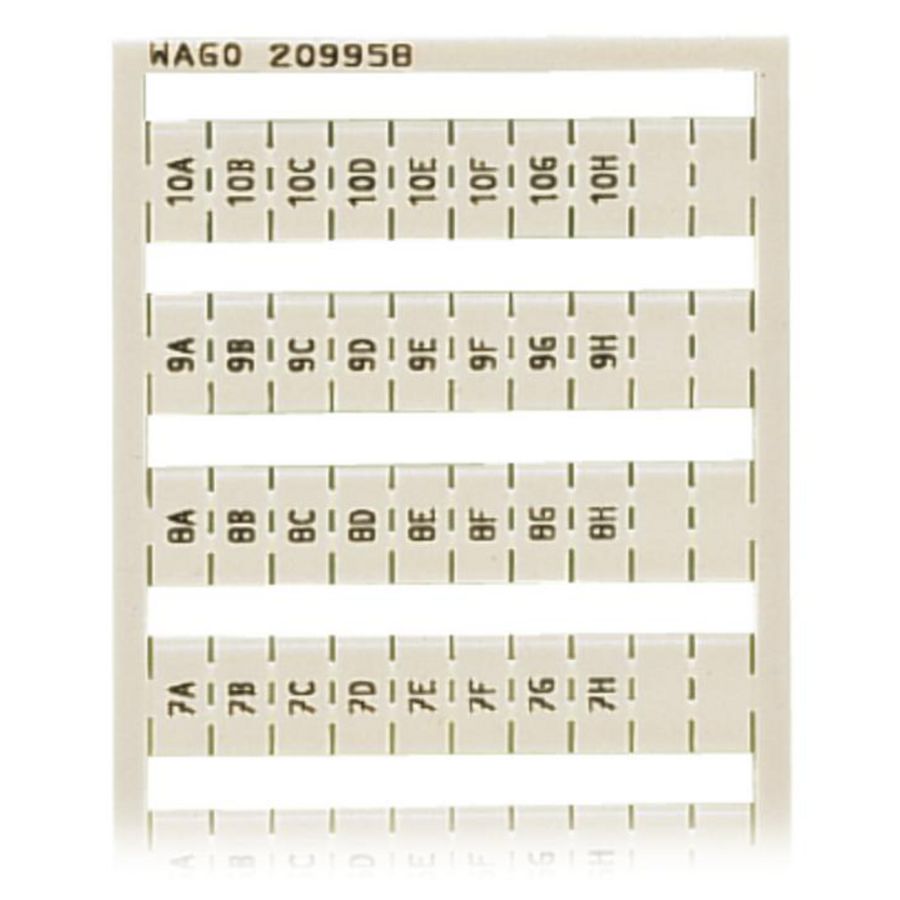 WSB-markeringskaart als kaart bedrukt wit 209-958 VVE=5