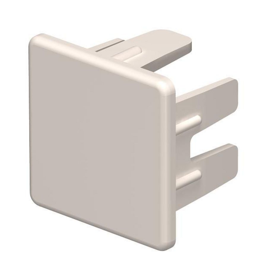 Eindstuk 25x25mm polyvinylchlorid creme wit 9001 VVE=10