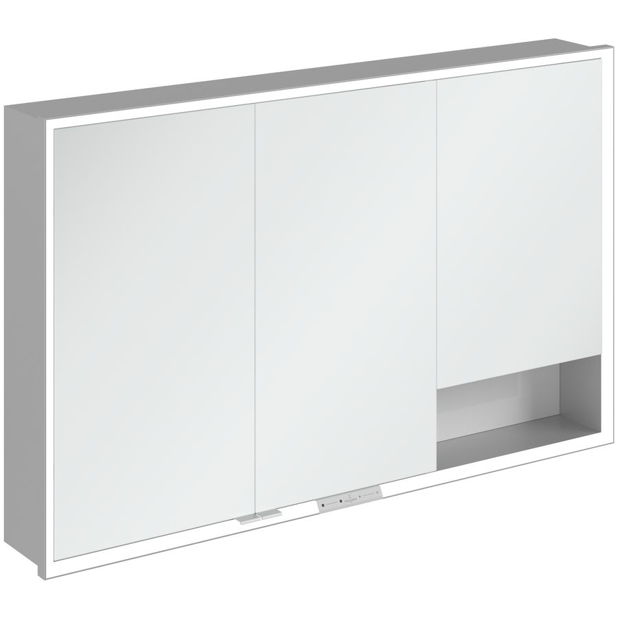 Inbouw-spiegelkast My View+ 1200x750x168mm Brilliant White