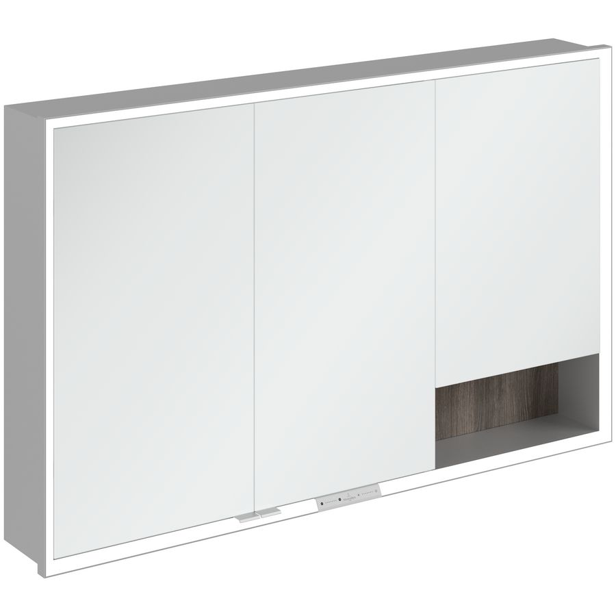 Inbouw-spiegelkast My View+ 1200x750x168mm Stone Oak
