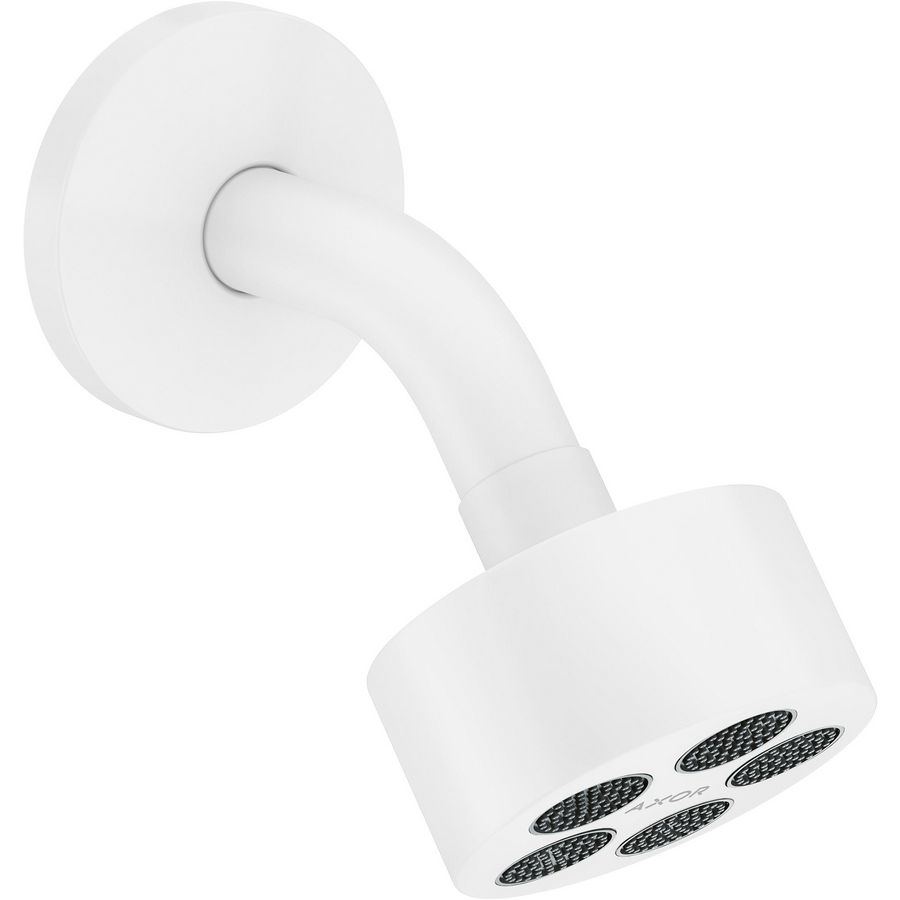 AXOR One hoofddouche 75 1 straalsoort EcoSmart met douchearm mat wit