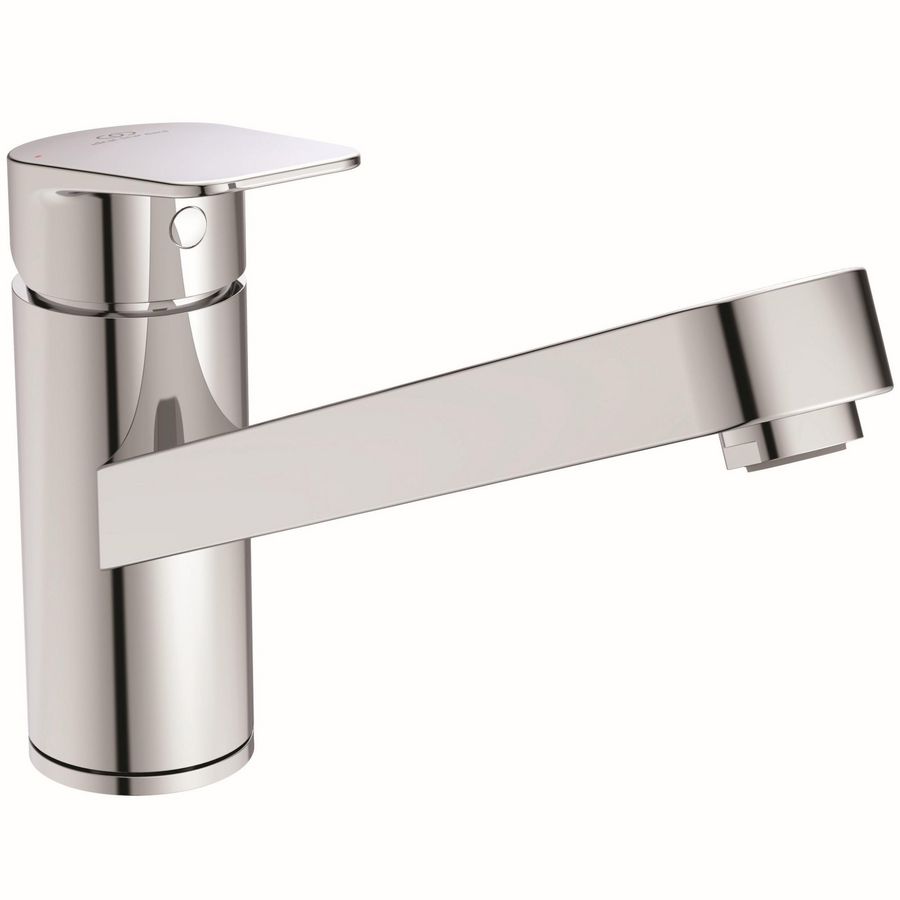 Keukenmengkraan laag m. draaibare buisuitloop chroom Ceraplan