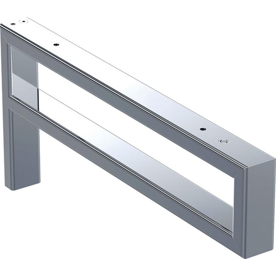 P-console voor wastafelblad 46cm chroom (per stuk) ONE