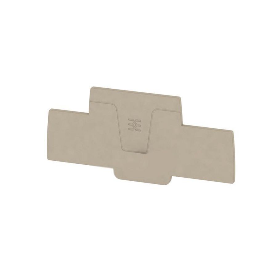 Afsluit- eindplaat d.beige h:98.5mm b:2.1mm V-0 VVE=20
