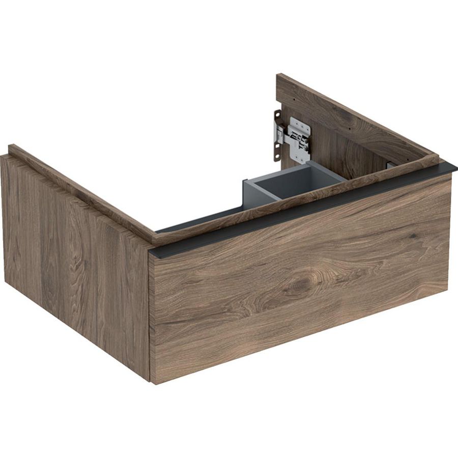 iCon wastafel onderkast met lade 60cm noten hickory