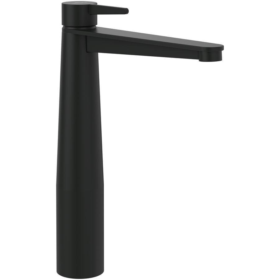 Eengreeps wastafelkraan verhoogd Conum Matt Black