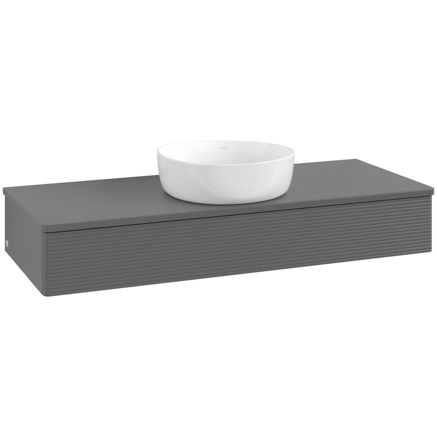Wastafelonderkast Antao 1200x190x500mm Antr. Matt Lacquer K10110GK