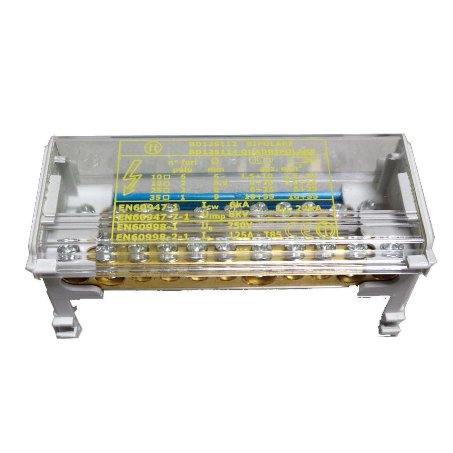 Verbindingsklem 125A 2-polig 1x10-35 2x10-25 11x2,5-6mm²
