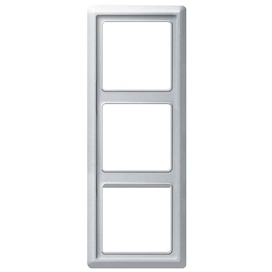 Afdekraam 3v IP44 A-w aluzilver