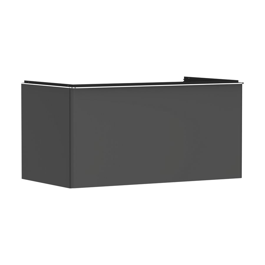 Onderkast mat grijs diamant 980x550mm 1x la voor consoles greepkleur chroom Xelu Q 54059000