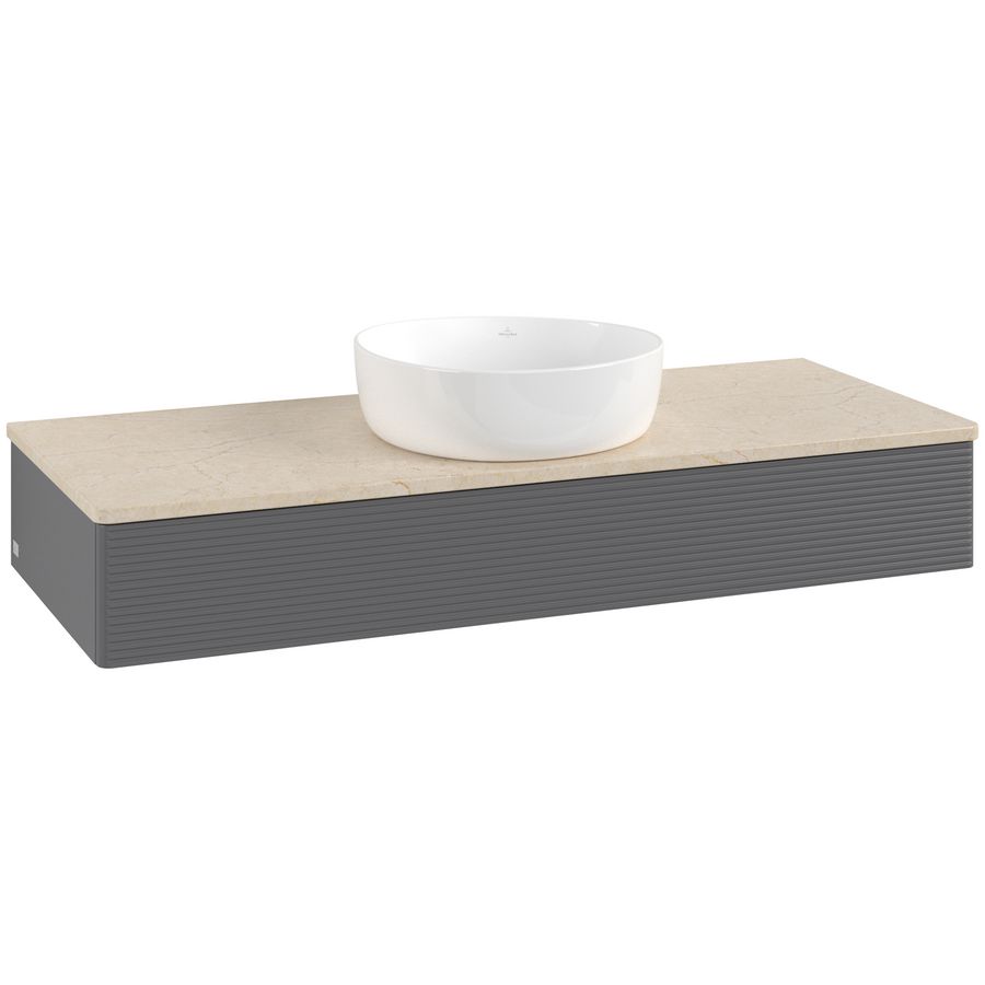 Wastafelonderkast Antao 1200x190x500mm Antr. Matt Lacquer K10113GK