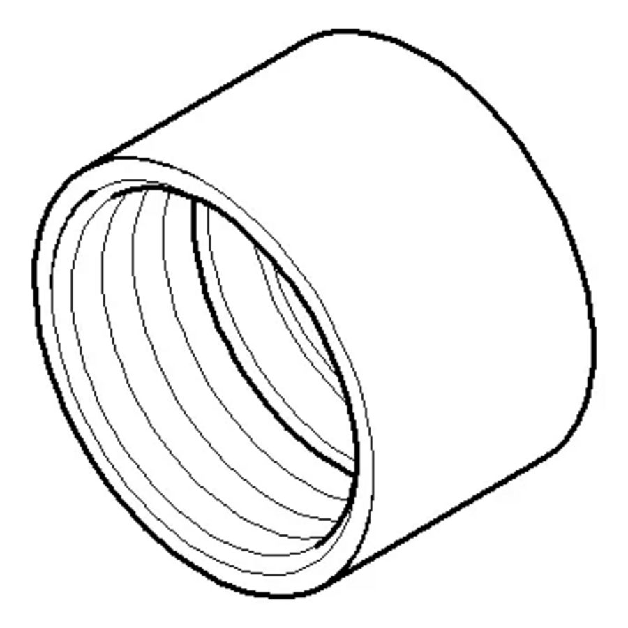 Bevestiging v. zijdouche 34x22mm Champagne gebors. (22kt Gou