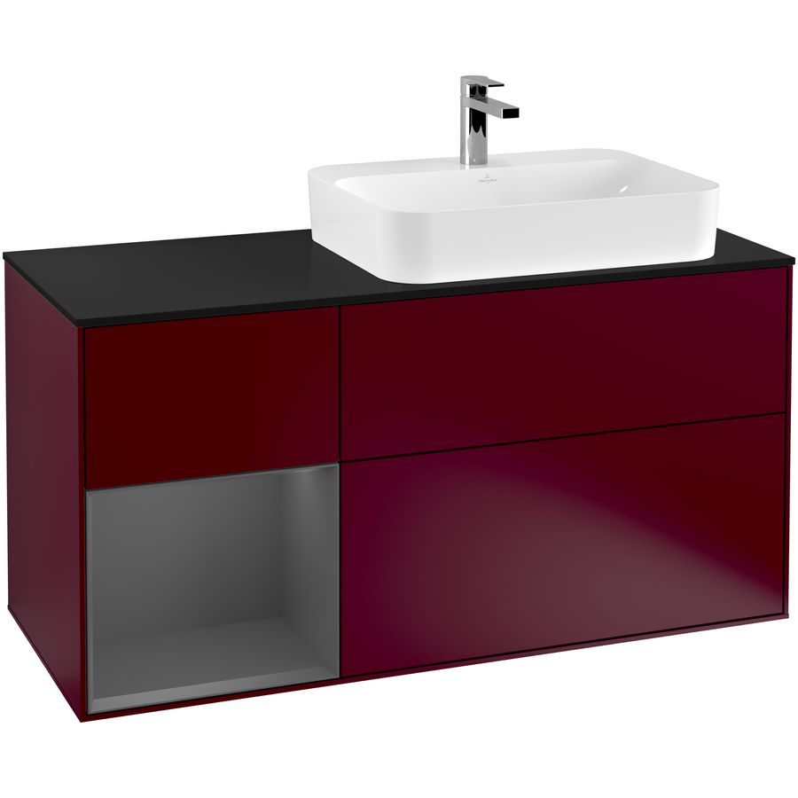 Wastafelonderkast Finion 1200x603x501mm Peony Matt Lacquer F392GKHB