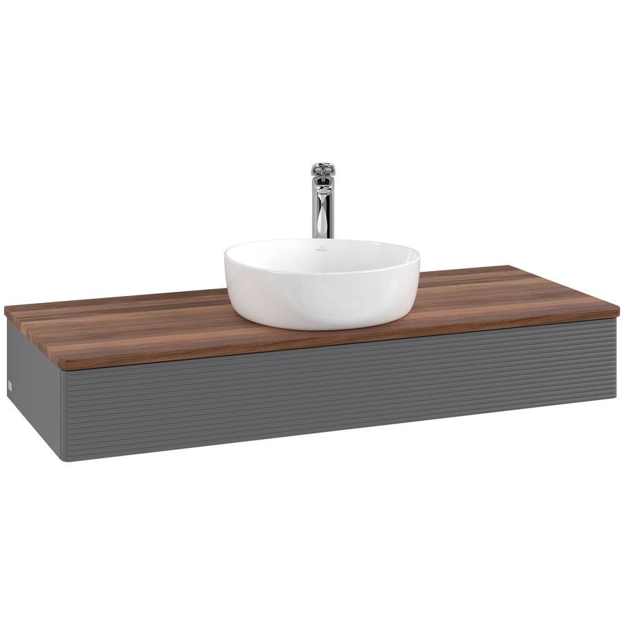 Wastafelonderkast Antao 1200x190x500mm Antr. Matt Lacquer K10152GK