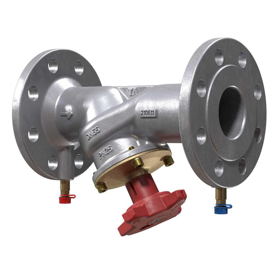 Inregelafsluiter STAF-SG flens DN80 PN25 gietijzer (flens 8 schroefgaten)