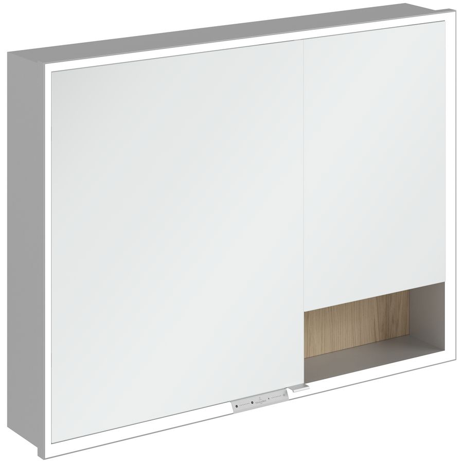 Inbouw-spiegelkast My View+ 1000x750x168mm Nordic Oak