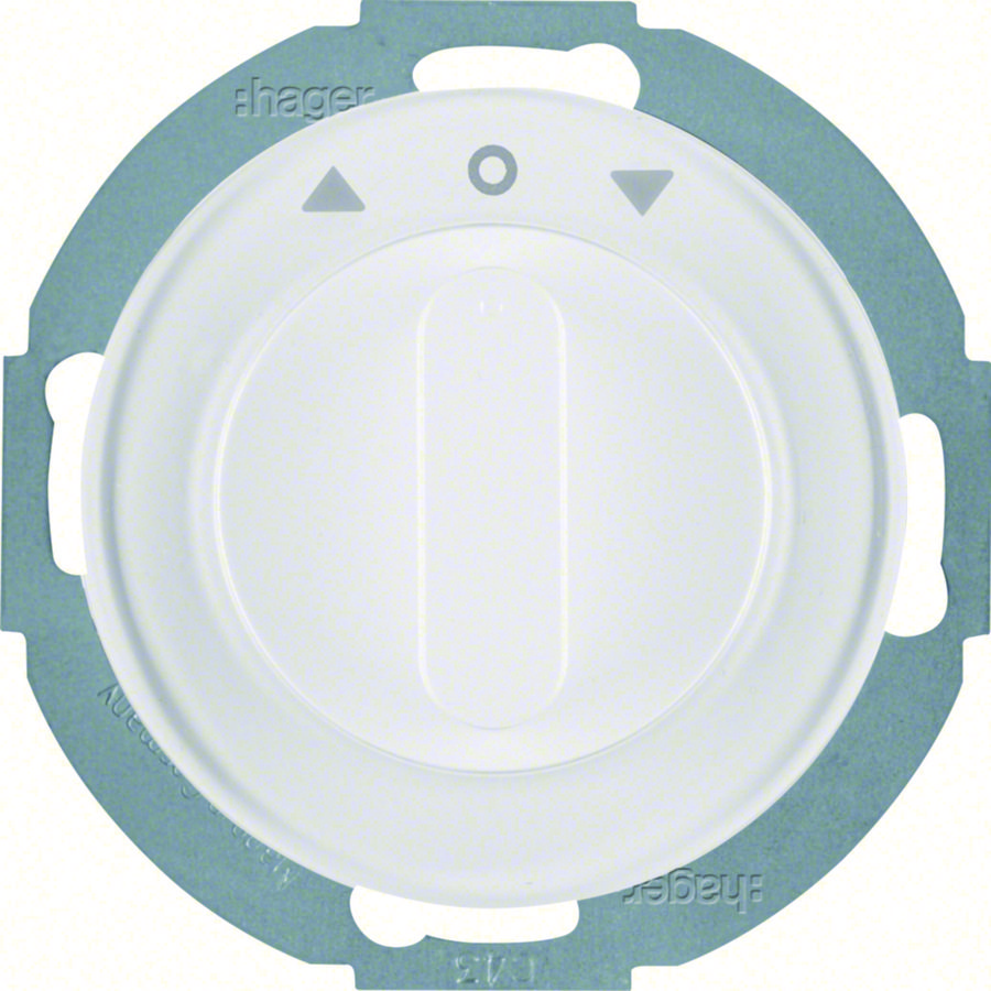 Jaloezieschakelaar 2-p + centraalstuk Serie R.classic wit