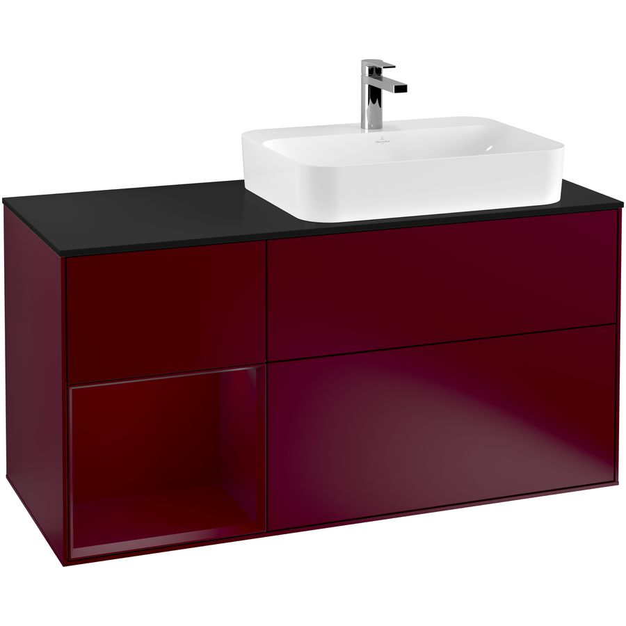 Wastafelonderkast Finion 1200x603x501mm Peony Matt Lacquer F392HBHB