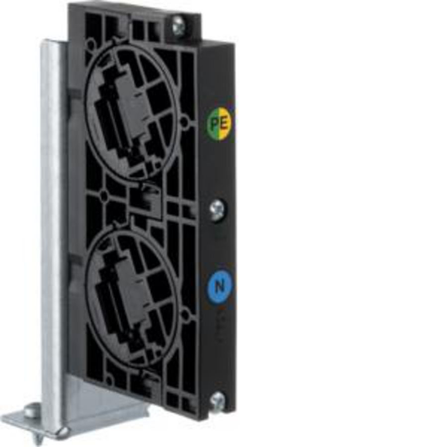 UniversN PE/N-Raildrager 2P + Bevestigingsbeugel FG-frame  