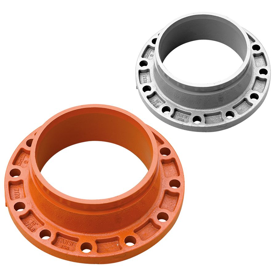 Shurjoint groef flens nippel A125/150 M-FL 406,4mm oranje