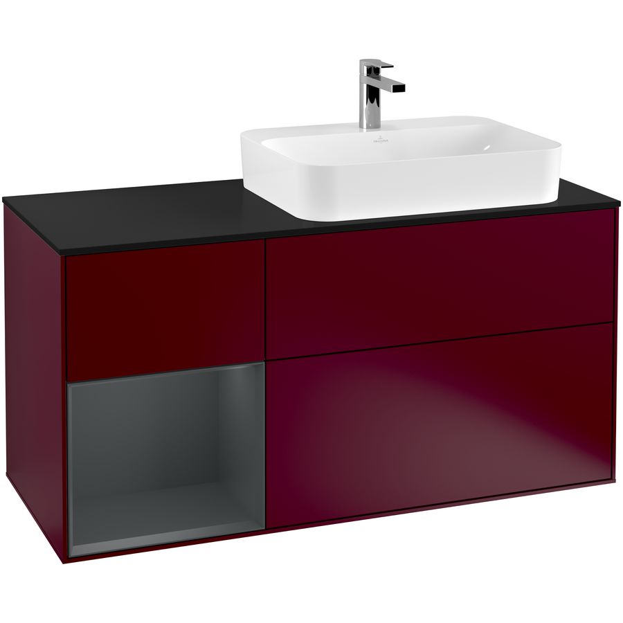 Wastafelonderkast Finion 1200x603x501mm Peony Matt Lacquer F392HGHB