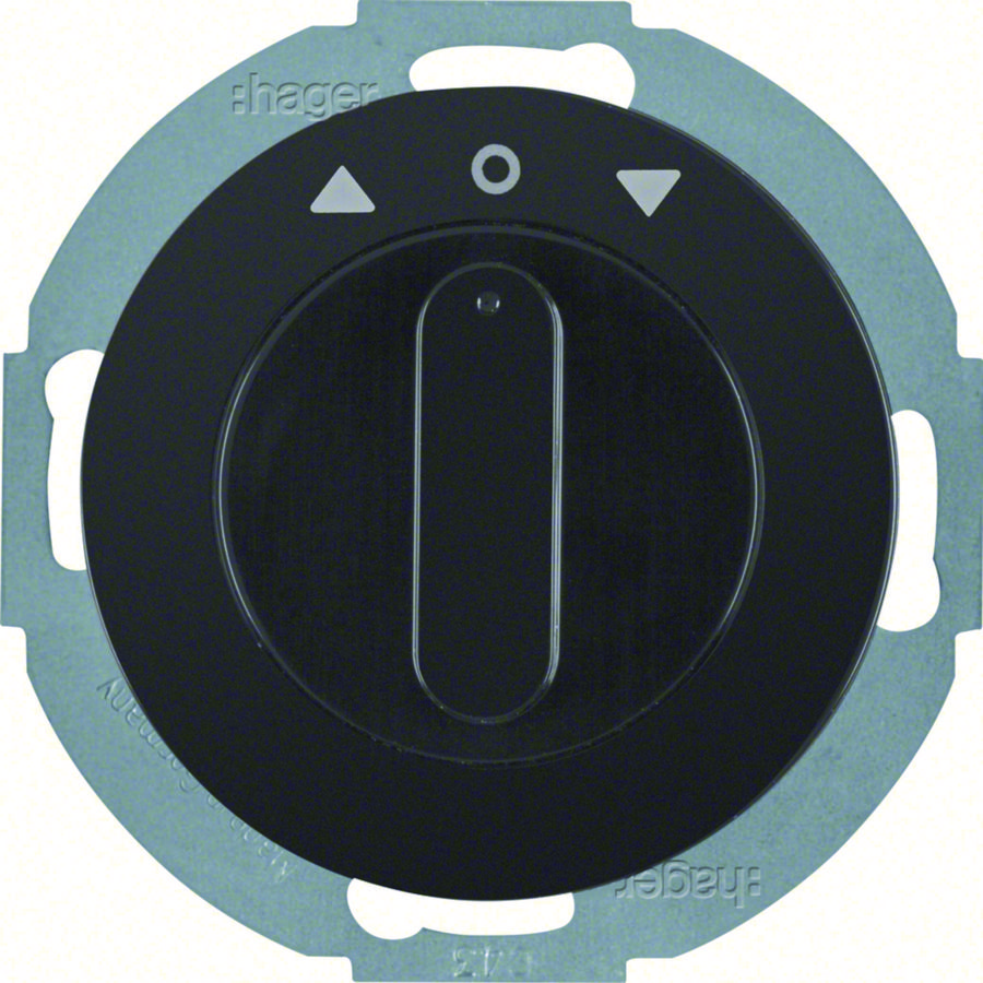 Jaloezieschakelaar 2-p + centraalstuk Serie R.classic zwart